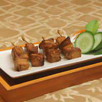 Grilled pork cubes