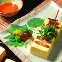 Grilled tofu skewer