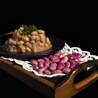 Grinded boiled beans