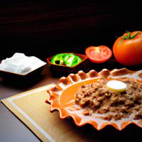 Ground beef with butter chicken sauce
