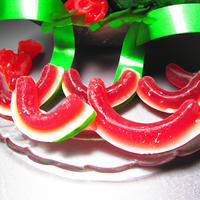 Gummy watermelon rings