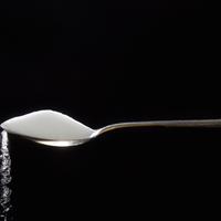 Half a teaspoon white sugar