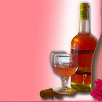 Half bottle of rose wine
