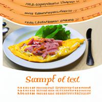 Ham and sausage omelette