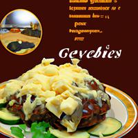 Hamburger steak with cheese