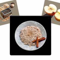 High protein apple cinnamon oatmeal