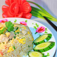 Homemade chicken fried rice