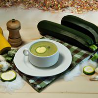 Homemade courgette soup