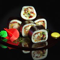 Hot sushi roll