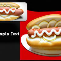 Hotdog with bun swiss cheese mayo ketchup