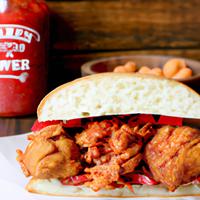 Houston texas hot chicken sandwich