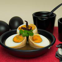 Huevos cocidos sin la yema