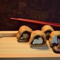 Inari sushi with mushrooms
