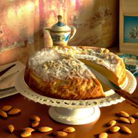 Italian almond ricotta cake
