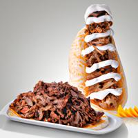 Jumbo donair with sweet sauce