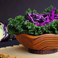 Kale and red cabbage salad