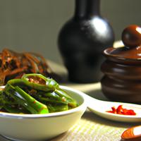 Korean green pepper side dish