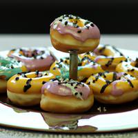 Krispy kreme mini glazed donut with sprinkles