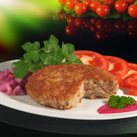 Lean ground turkey patty
