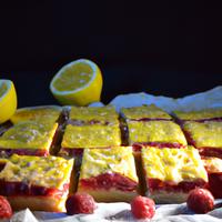Lemon and raspberry bars