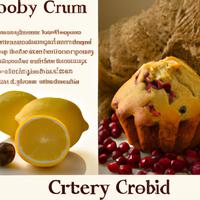 Lemon cranberry muffin