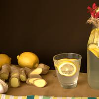 Lemon ginger water
