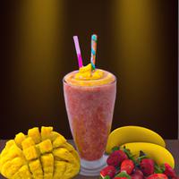 Mango and strawberry smoothie