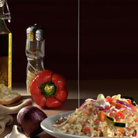 Mediterranean orzo pasta salad