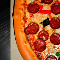 Medium dominoes pepperoni pizza