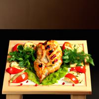 Medium portion of grilled chicken