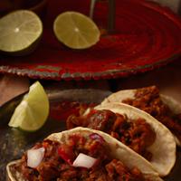 Mexican chorizo street taco