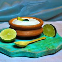 Milbona lime yogurt
