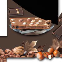 Milk chocolate with hazelnuts