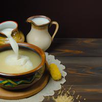 Millet milk porridge