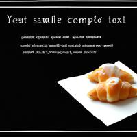 Mini croissant with icing