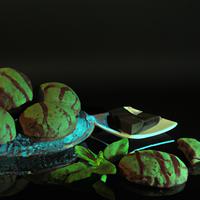 Mint chocolate cookies