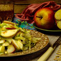 Mixed green apple salad