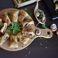Mushroom potato filled borekas