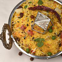 Mutter paneer biryani