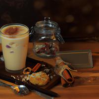 Oatmeal cookie chai latte