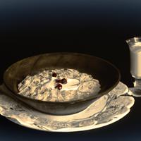 Oatmeal with cream