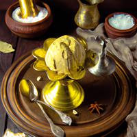 Old-fashioned mustard ice cream