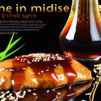One chicken breast marinated in teriyaki