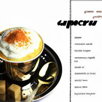 One cup cappuccino