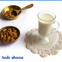 One serving of almond milk