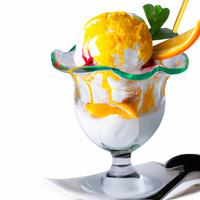 Orange serbert ice cream