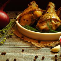 Oven baked chicken legs