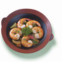 Pan fried prawns