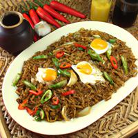 Pancit mikki with egg