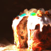 Pastry with icing